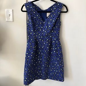 kate spade Dresses - Kate Spade Cyber Cheetah Dawson Dress Blue 0 kate spade Dresses - Kate Spade Cyber Cheetah Dawson Dress Blue 0